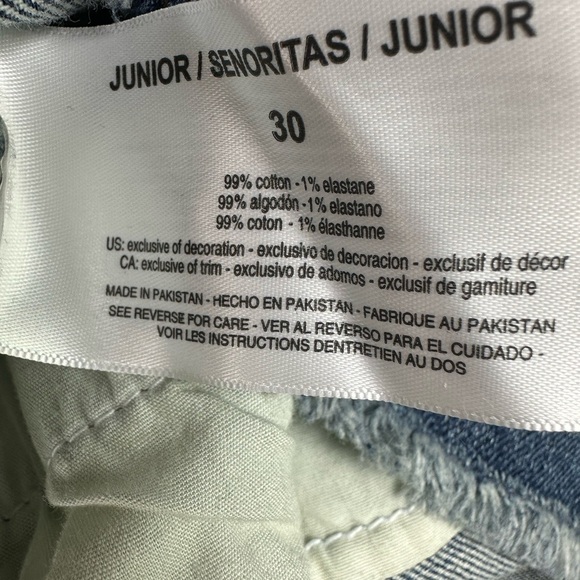 William Rast Blue A-line Mini Skirt Casual Midtown Revenge size 30 - Picture 6 of 7